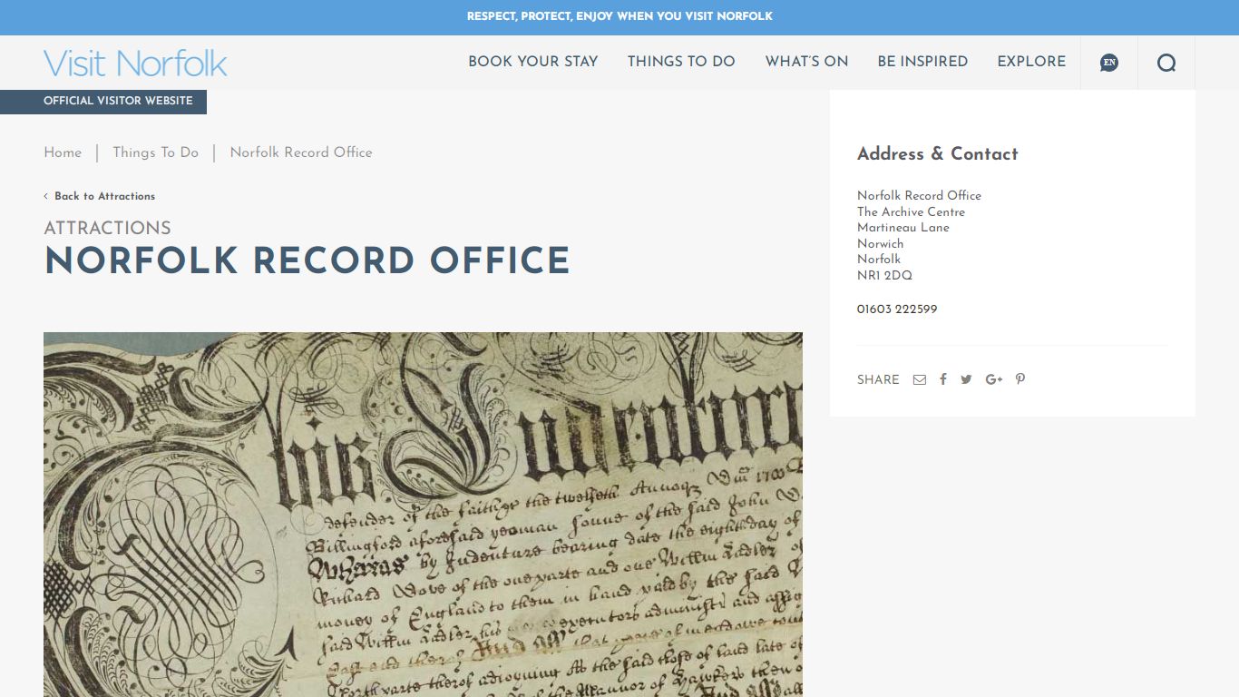 Norfolk Record Office | Visit Norfolk